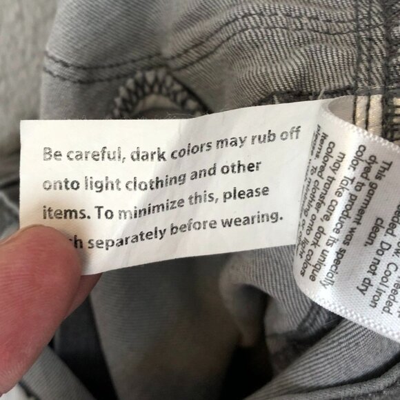 Pacsun Womens Jeans Size 24 Distressed Ankle Skinny Jeggings Frayed Hem Gray Y2K - Picture 10 of 15